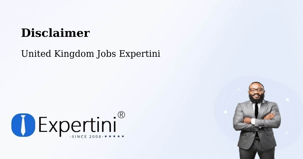 Disclaimer – Rainham - United Kingdom Jobs Expertini